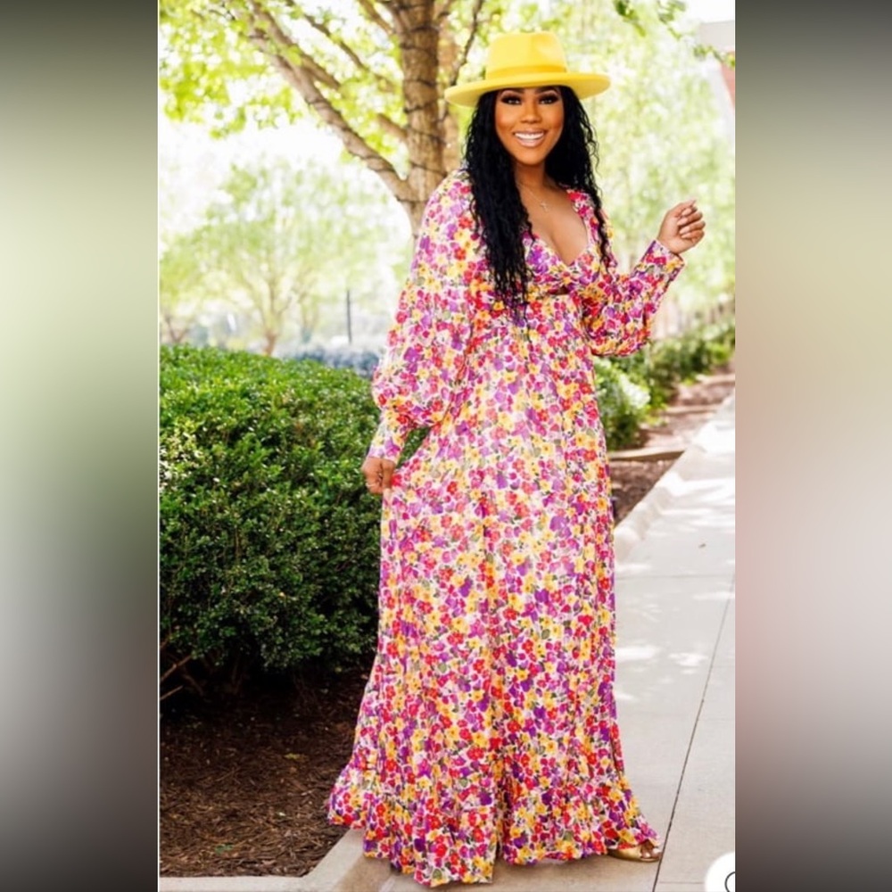 Mulla Floral Twist Maxi Dress